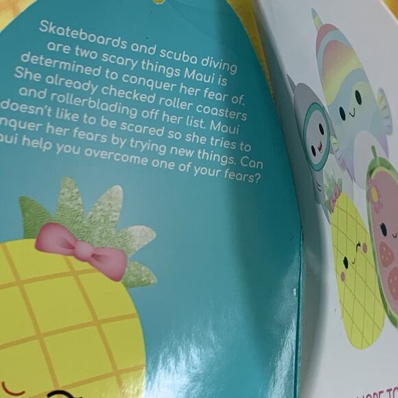 Squishmallows Maui the Pineapple Plush Pink Bow 16" - Picture 7 of 12